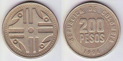 colombian peso coins