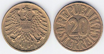 Austria 20 groszy 1951