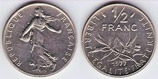 km931.1 1/2 Franc (19651997)